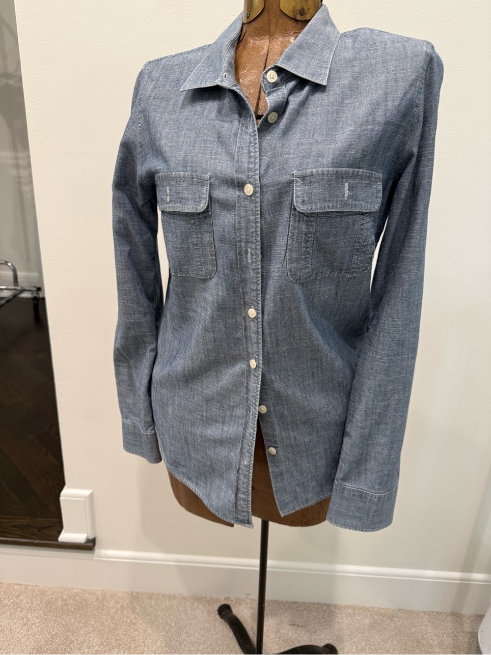 J. Crew Light Blue Chambray Button-Down Shirt